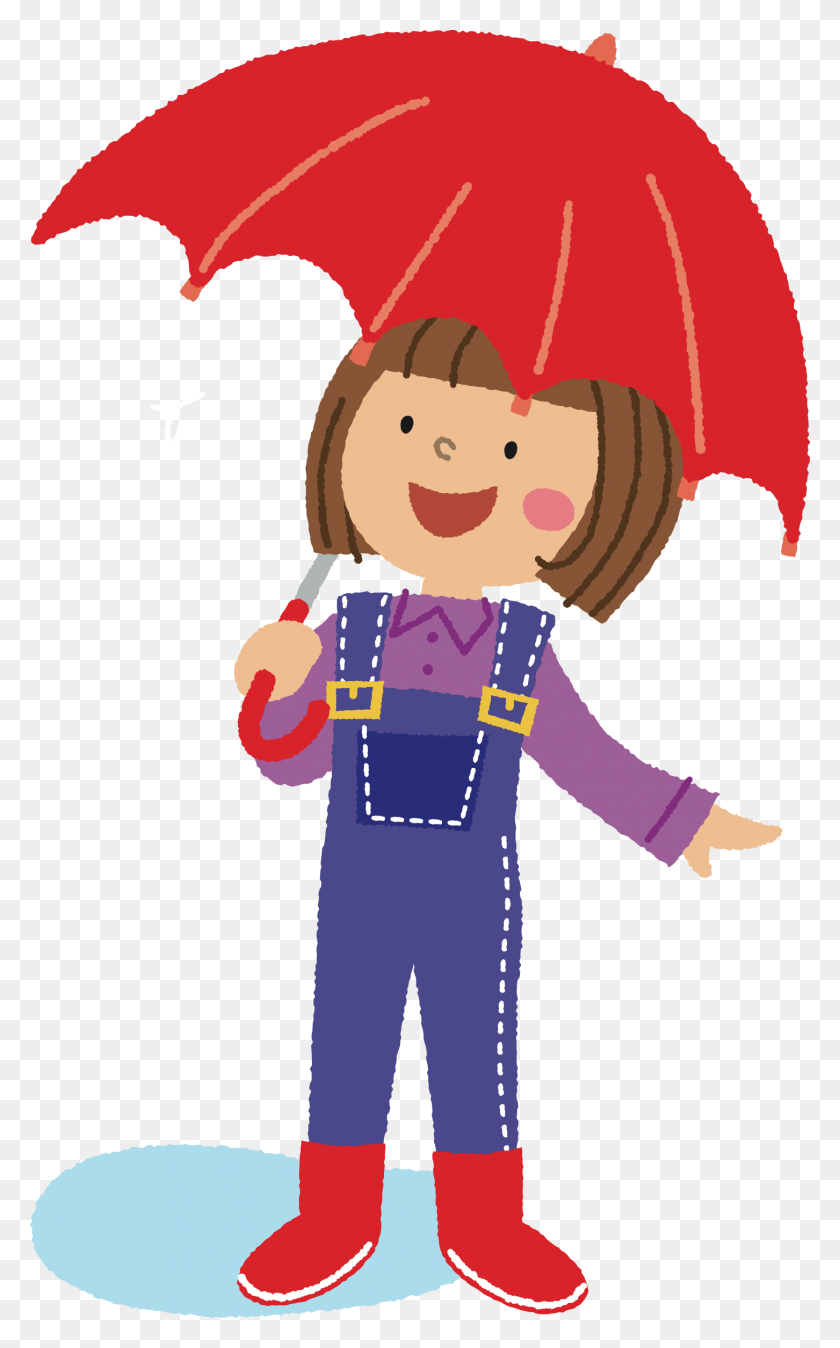 1452x2398 Clipart - Girl With Umbrella Clipart