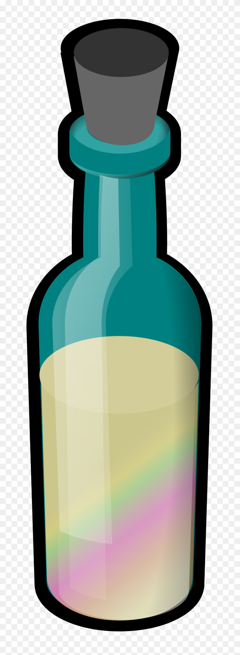 840x2400 Клипарт - Стеклянная Бутылка Клипарт
