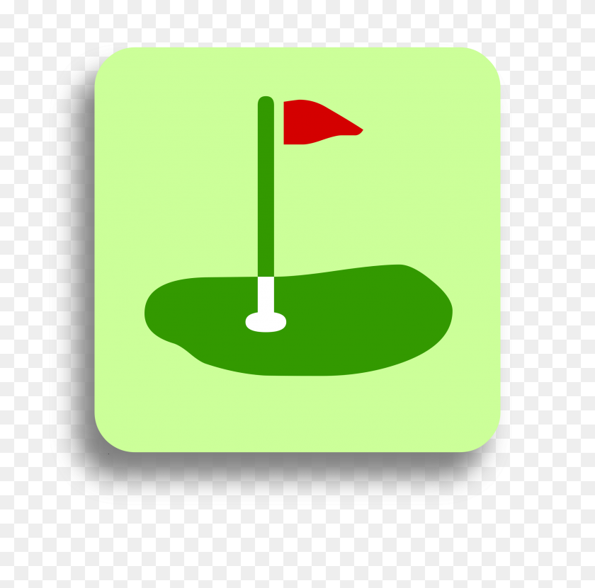 2425x2400 Clipart - Golf Course Clip Art