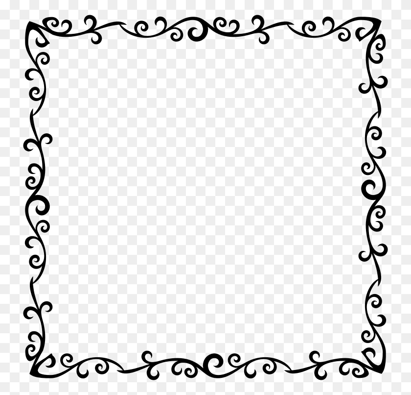 746x746 Clipart - Gothic Border PNG
