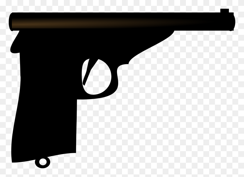 2400x1690 Clipart - Gun Clipart