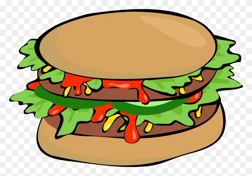 2262x1530 Clipart - Hamburger Patty Clipart