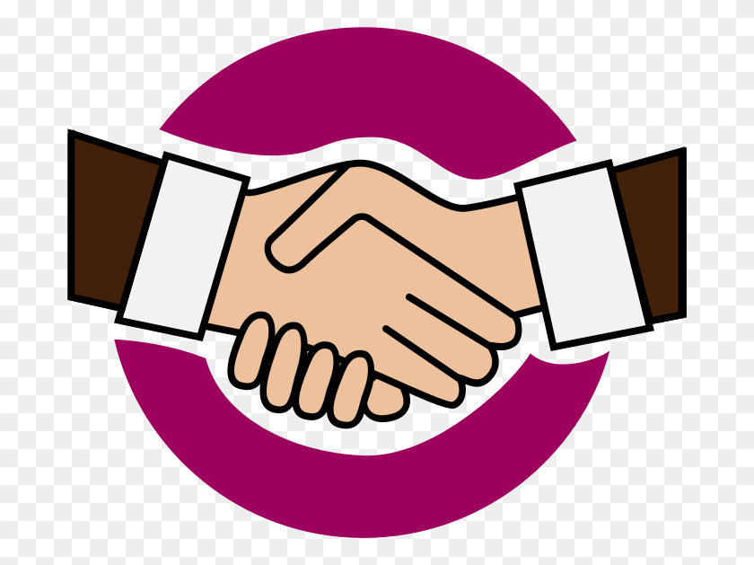 690x569 Clipart - Hand Shake PNG