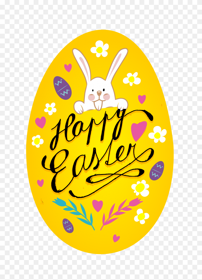 1697x2400 Clipart - Happy Easter Clip Art