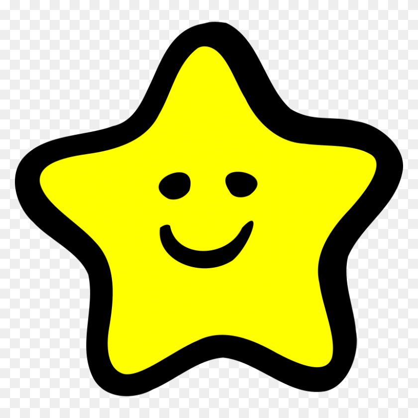 800x800 Clipart - Happy Star Clipart