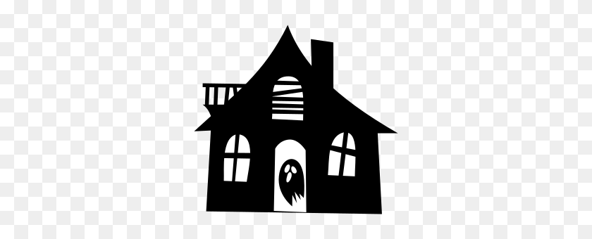 300x280 Clipart - Haunted House PNG