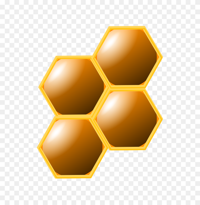 566x800 Clipart - Honeycomb Clipart