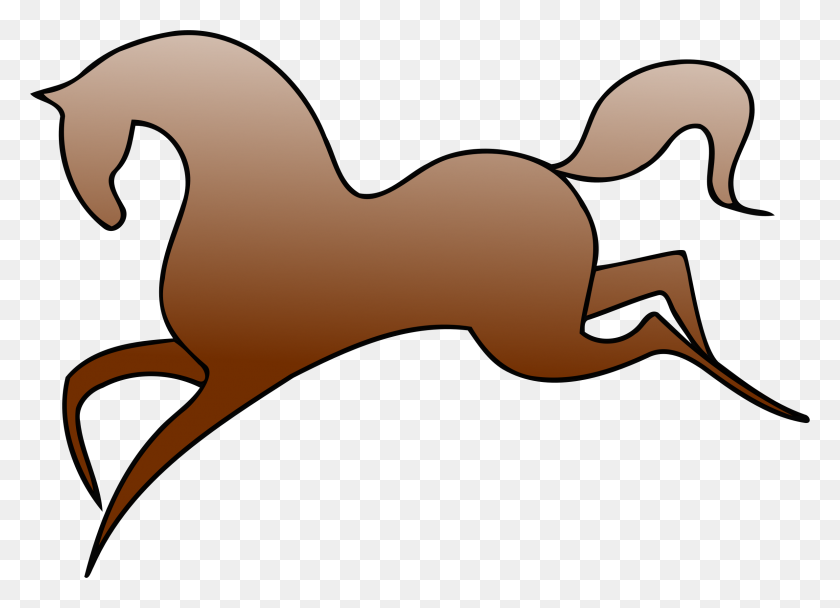 2374x1669 Clipart - Horse Tail Clipart