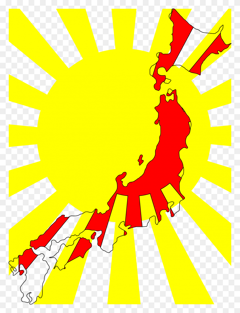 1804x2400 Клипарт - Флаг Японии Клипарт