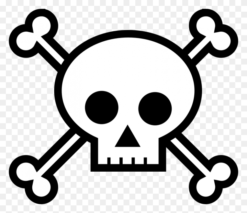 800x684 Clipart - Jolly Roger PNG