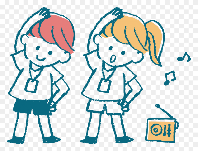 2383x1766 Clipart - Kids Exercise Clipart