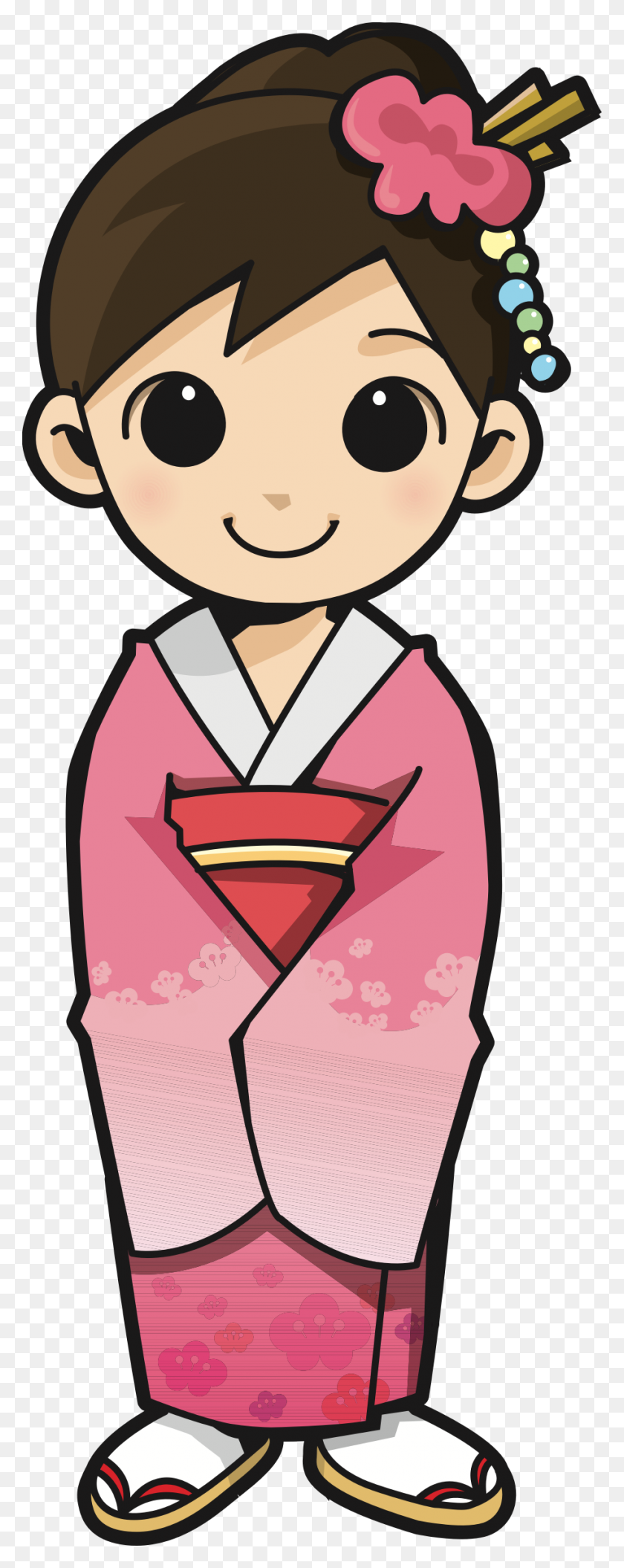 913x2399 Clipart - Imágenes Prediseñadas De Kimono