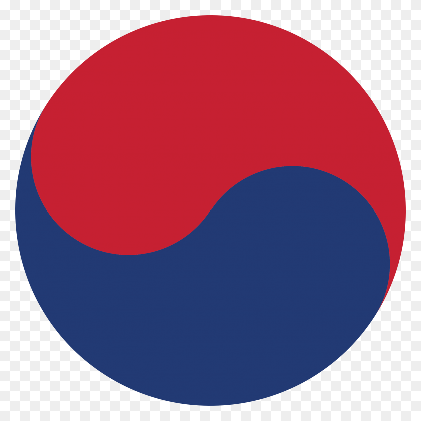 2352x2352 Клипарт - Корейский Флаг Клипарт