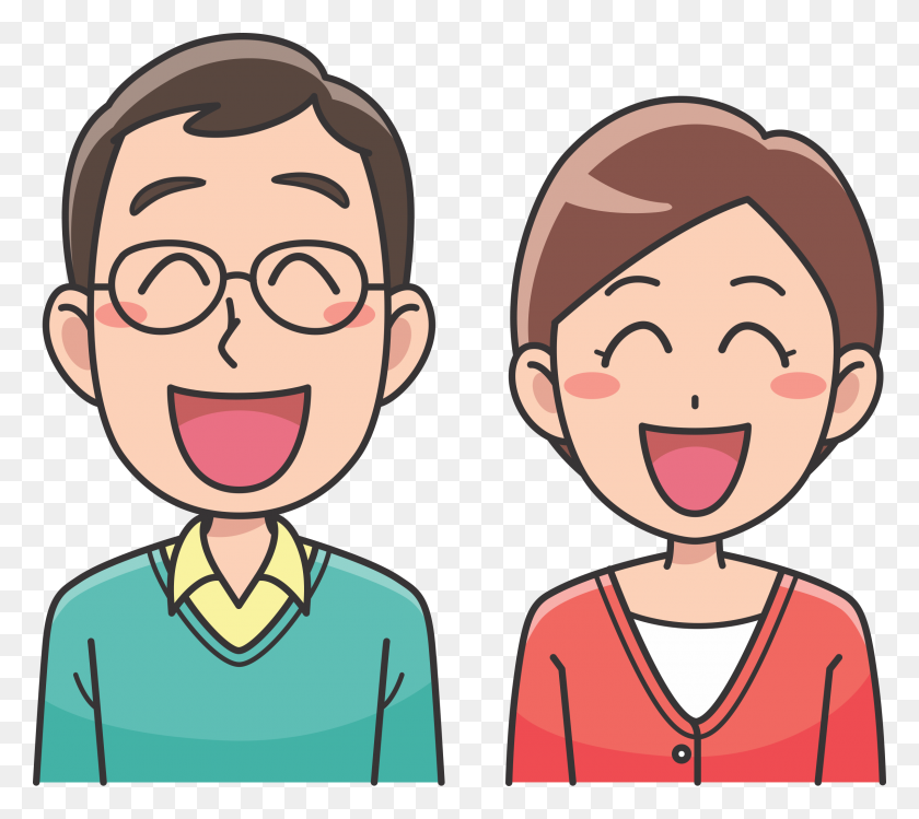 2400x2122 Clipart - Laughing PNG