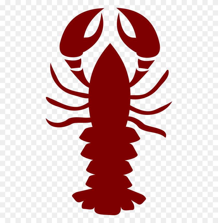 488x800 Clipart - Lobster Clipart