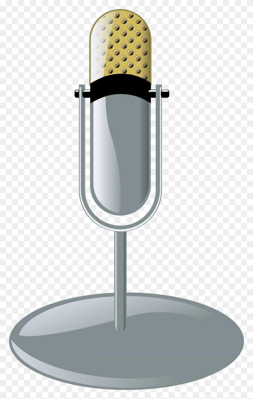 1482x2400 Clipart - Old Microphone Clipart