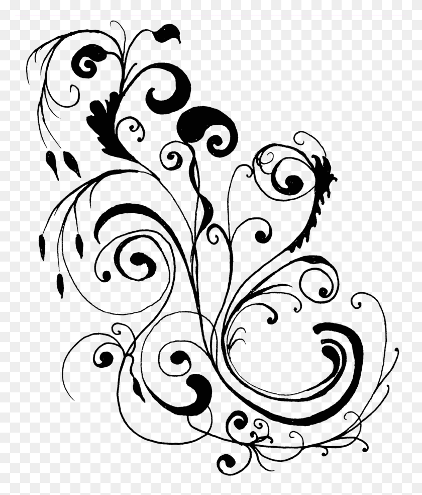 2180x2584 Clipart And Border Line Art - Spring Clipart Black And White