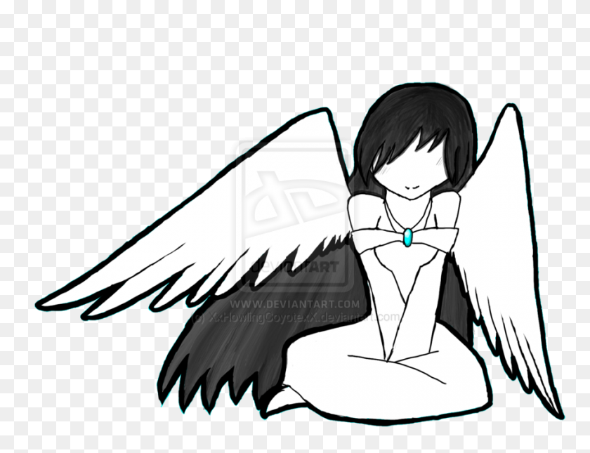 900x675 Imágenes Prediseñadas De Ángel Niño Emo Wing Anime - Alas De Ángel De Imágenes Prediseñadas