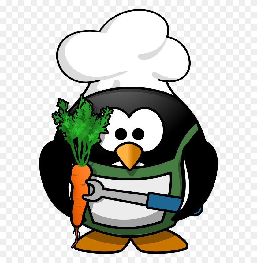 584x800 Clipart Animal Cooks - Cooking Clipart Free