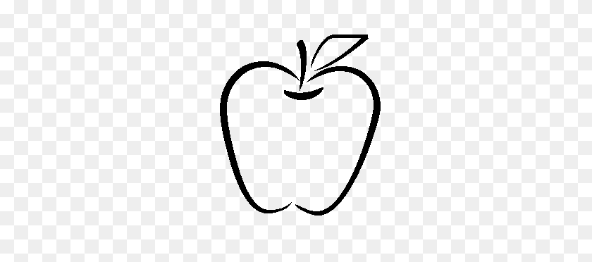 290x312 Клипарт Apple, Черно-Белая Коллекция - Яблочный Пирог, Черно-Белый Клипарт
