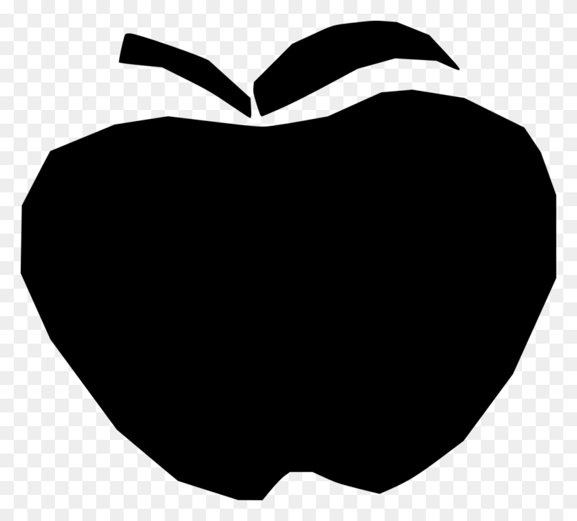 1024x917 Clipart Apple Black Winging - Black And White Clipart Apple