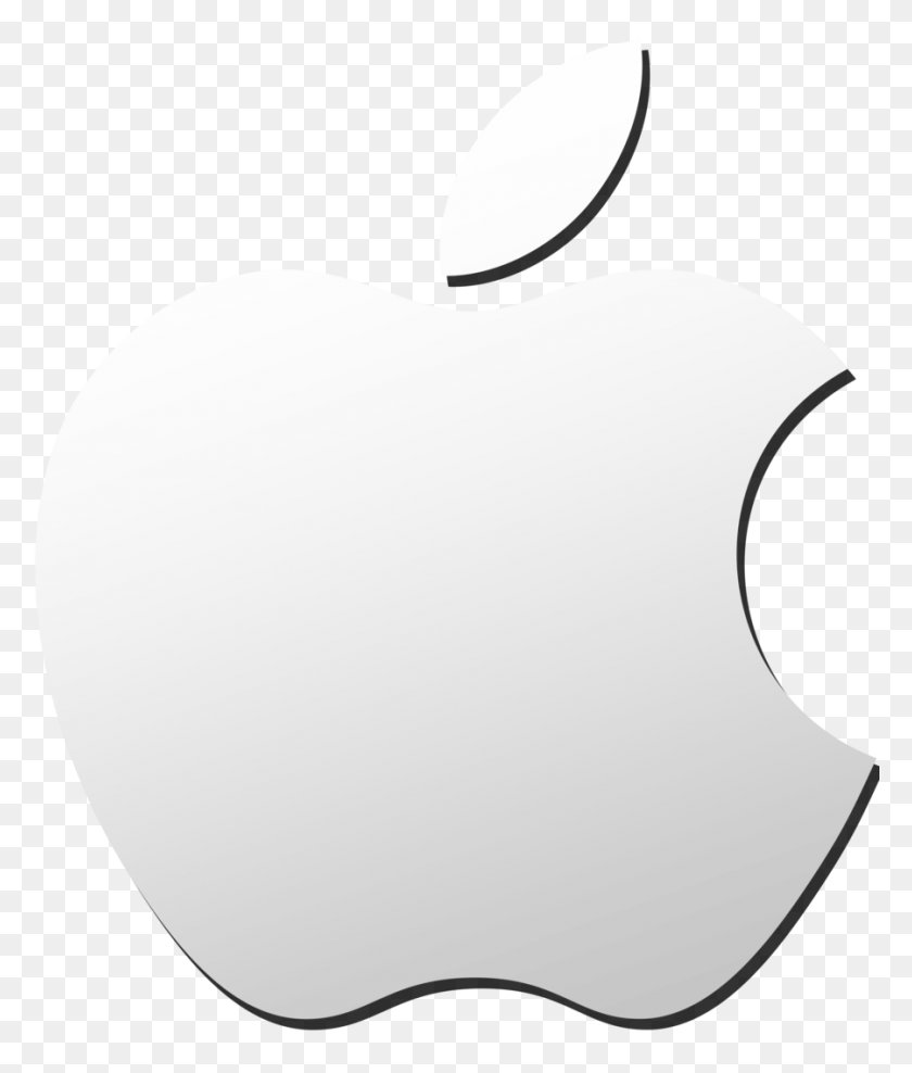 900x1071 Клипарт Логотип Apple, Контур Бесплатно Скачать Картинки - Яблоко И Карандаш Клипарт