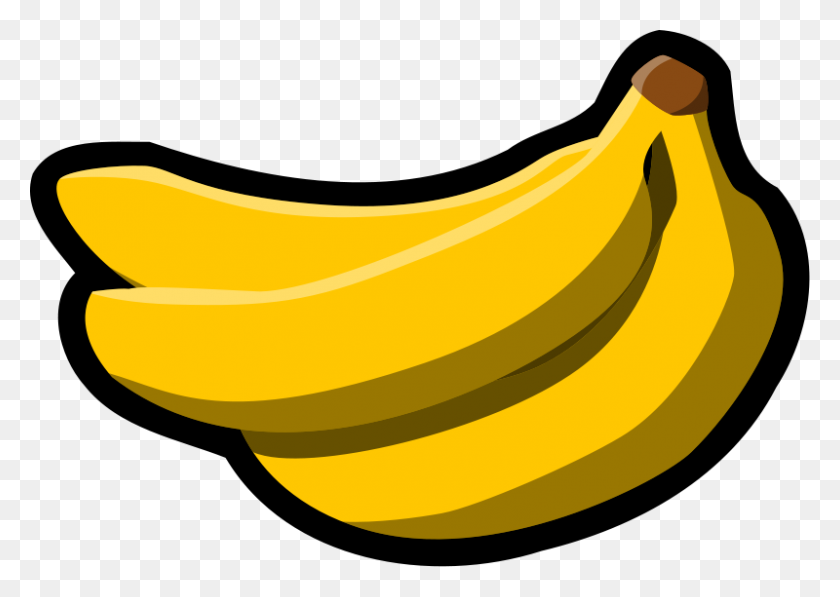 800x551 Клипарт Банан Посмотрите На Банановые Картинки - Клипарт Для Коммерческого Использования