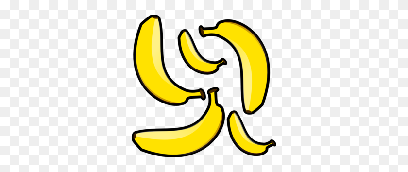 298x294 Clipart Bananas Collection - Banana Peel Clipart