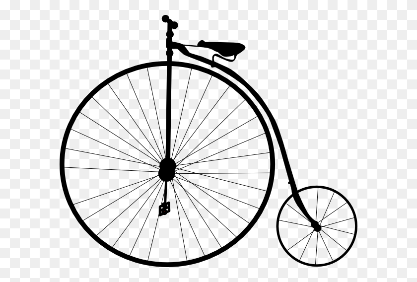 600x508 Clipart Bike Huge Freebie Download For Powerpoint Presentations - Bicycle Clipart Black And White
