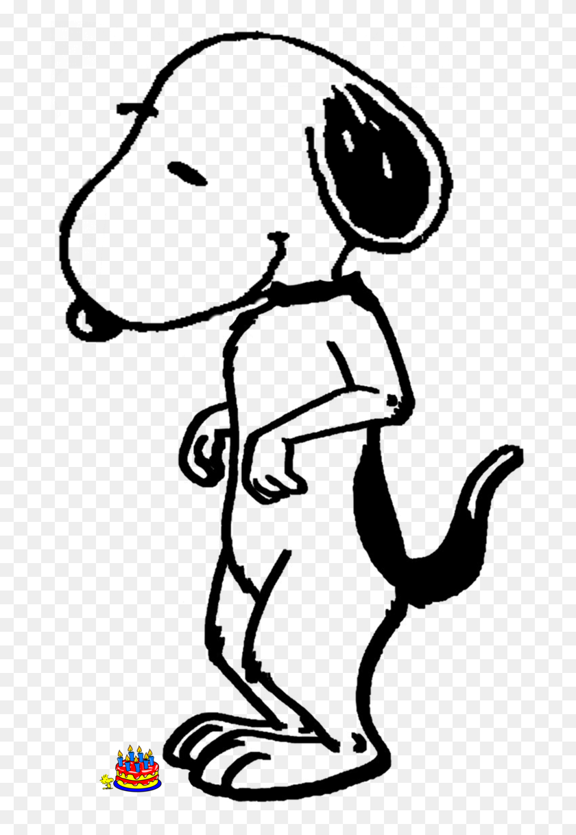 691x1156 Clipart Birthday Snoopy, Clipart Birthday Snoopy Transparent Free - Snoopy Birthday Clip Art