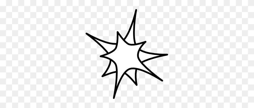 273x298 Clipart Black And White Star - Twinkle Star Clipart