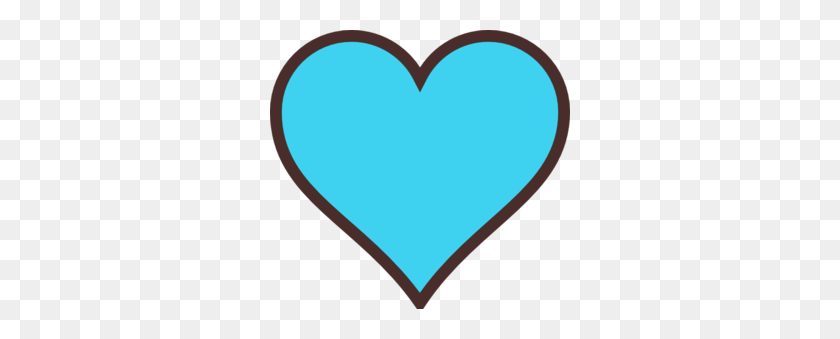 300x279 Clipart Blue Heart - Drizzle Clipart