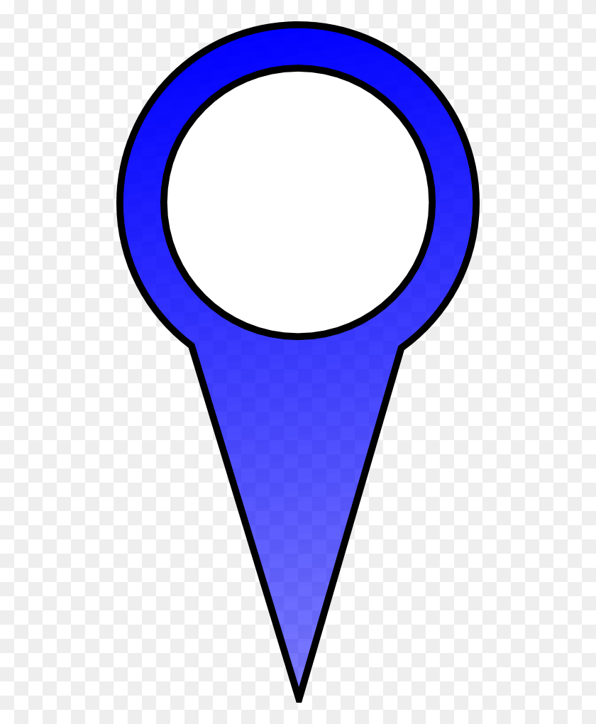 512x960 Clipart Blue Map Pin F - F Clipart