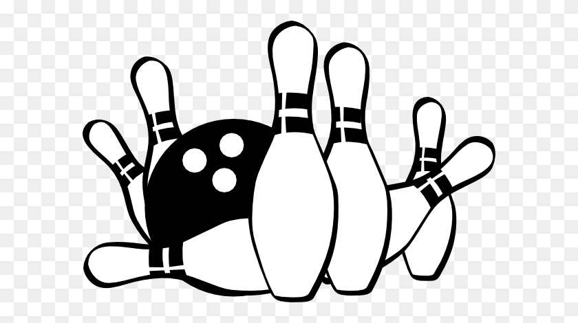 600x410 Clipart Bowling - Bowling Party Clipart
