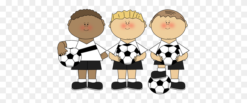 450x293 Clipart Boy Playing Soccer - Playing With Friends Clipart