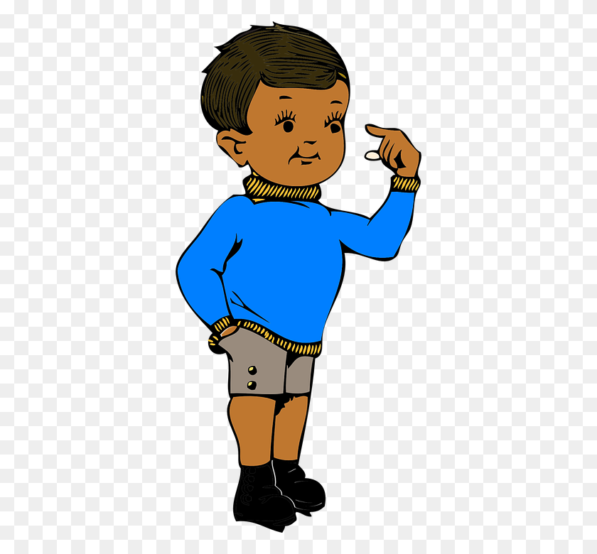 360x720 Clipart Boy Pointing To Self Clip Art Images - Hands To Self Clipart