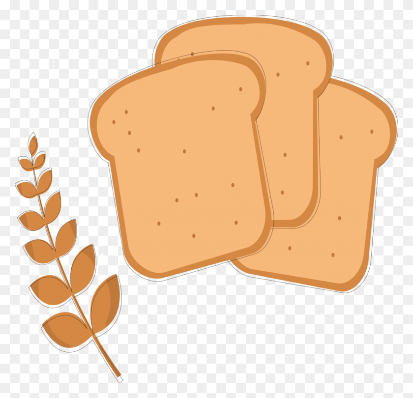 1024x985 Clipart Bread Wheat Clip Art - Snack Clipart