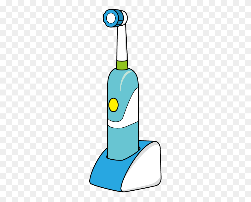 242x617 Clipart Brush - Toothbrush And Toothpaste Clipart