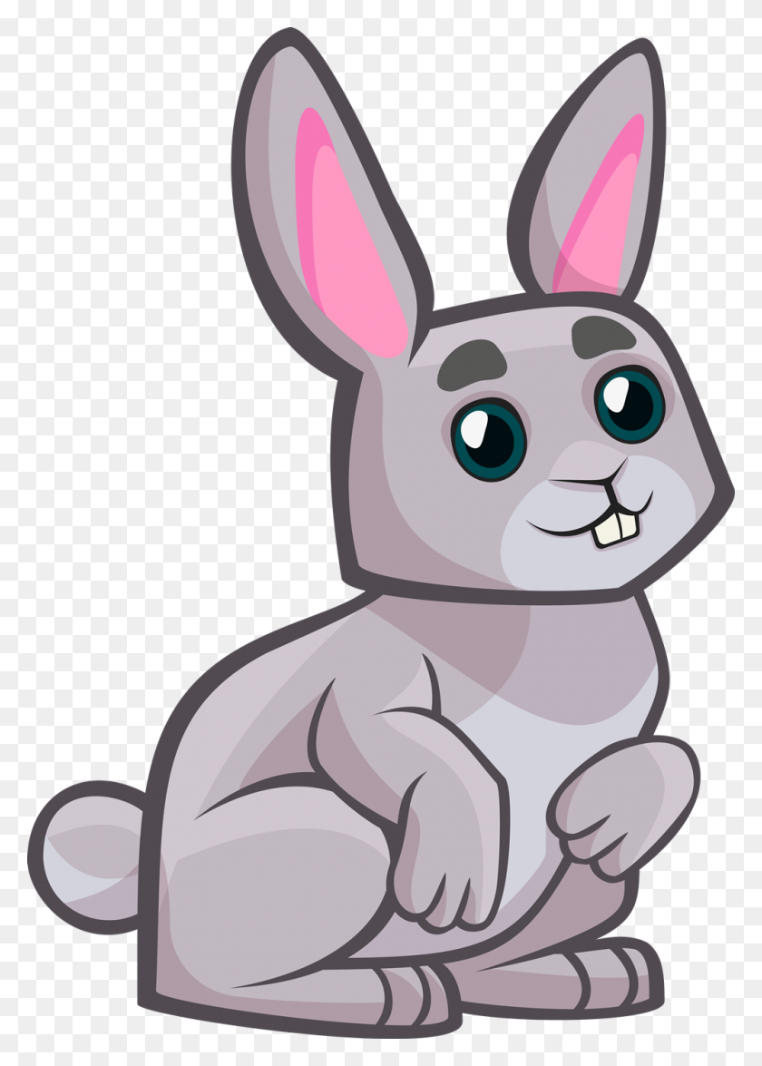 1000x1430 Clipart Bunny - Cute Rabbit Clipart