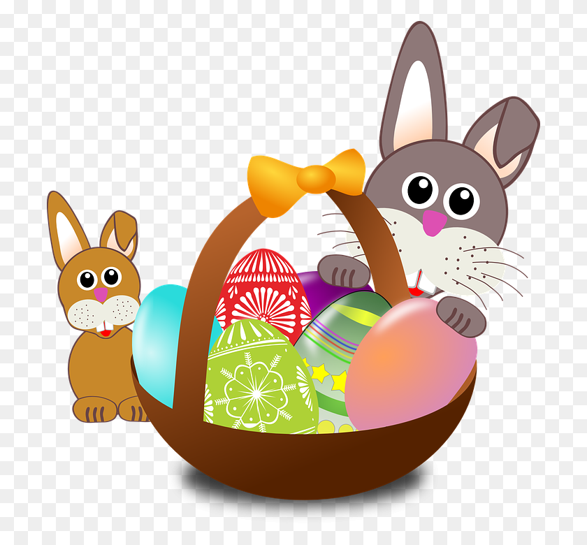 706x720 Clipart Bunny Print Out Clipart Bunny - Easter Egg Clipart Free