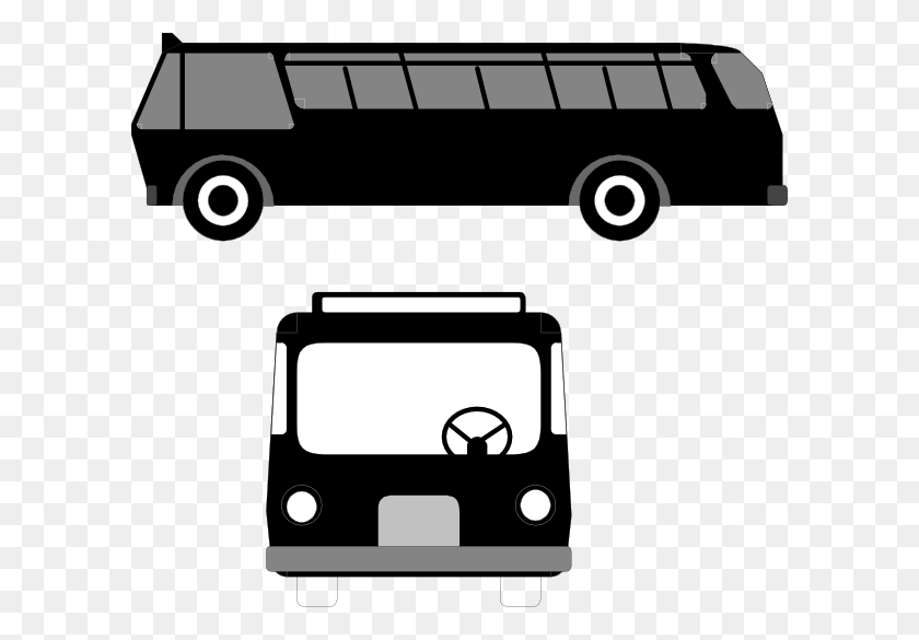600x525 Clipart Bus On Road, Clipart Bus On Road Transparente Gratis - Carretera Clipart Transparente