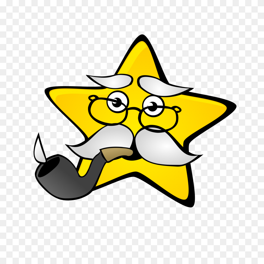 2400x2400 Clipart Cartoon Stars Winging - Star Shape Clipart