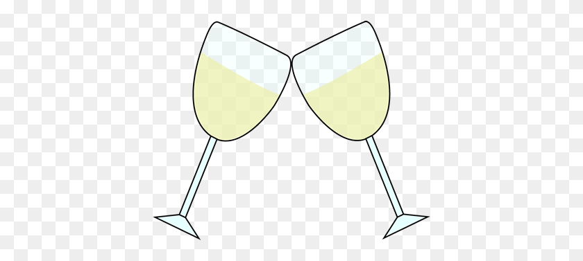400x317 Clipart Champagne Glasses Toasting - Wine Glass Clipart