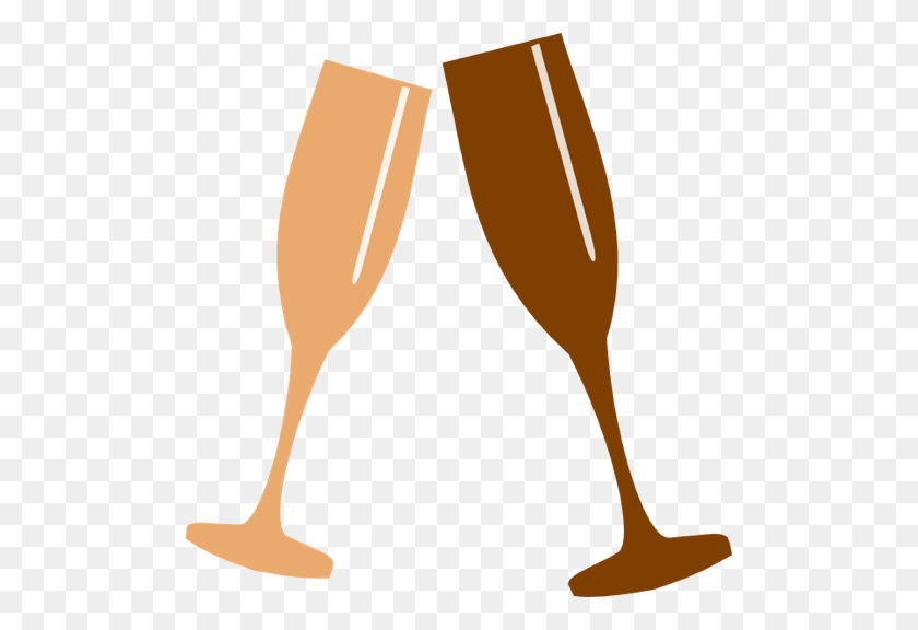 500x516 Clipart Champagne Glasses Toasting David Simchi Levi - Beer Cheers Clipart
