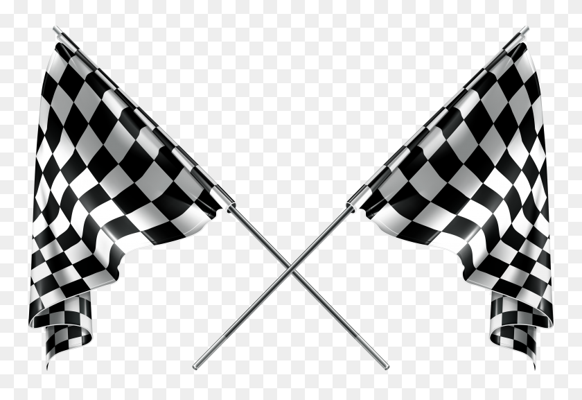 4000x2653 Clipart Checkered Flag - Flag Banner PNG