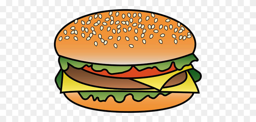 485x340 Clipart Cheeseburger Clipart Free Clipart - Burger King Clipart