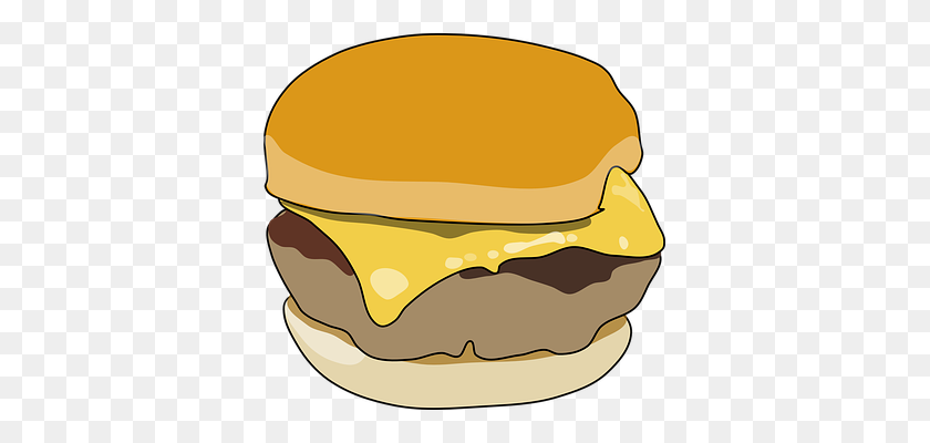 363x340 Clipart Cheeseburger Clipart Free Clipart - Chicken Sandwich Clipart