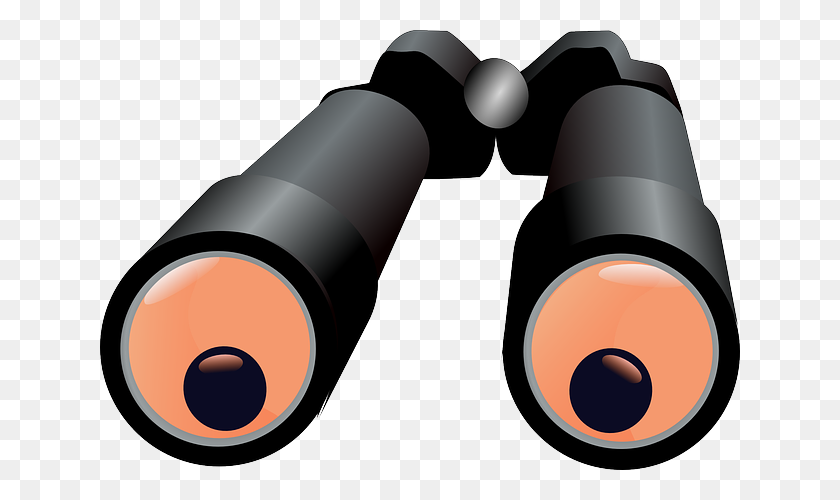 640x440 Clipart Child Eye Binoculars - Eyes See Clipart
