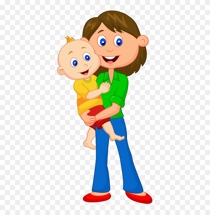 409x800 Clipart Children, Mothers Day Crafts - Parents And Children Clipart