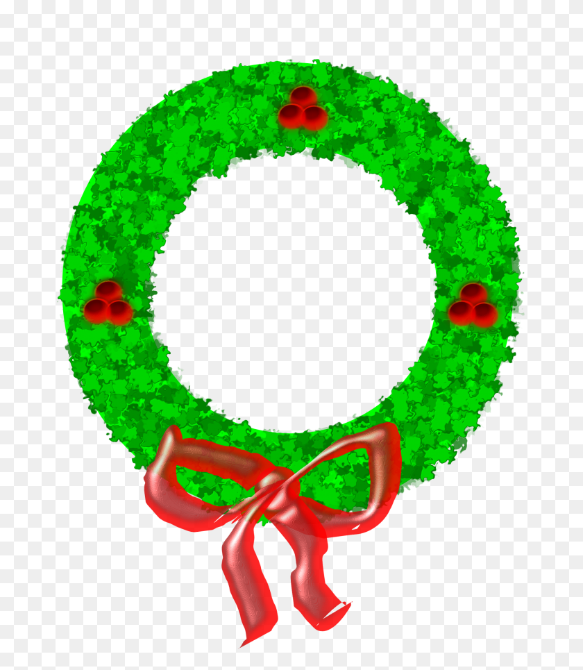 1979x2298 Clipart Christmas Garland - Ivy Wreath Clipart